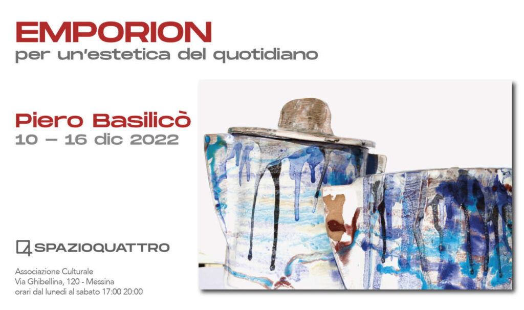 MOSTRE – Le ceramiche di Piero Basilicò dal 10 dicembre all’associazione Spazioquattro