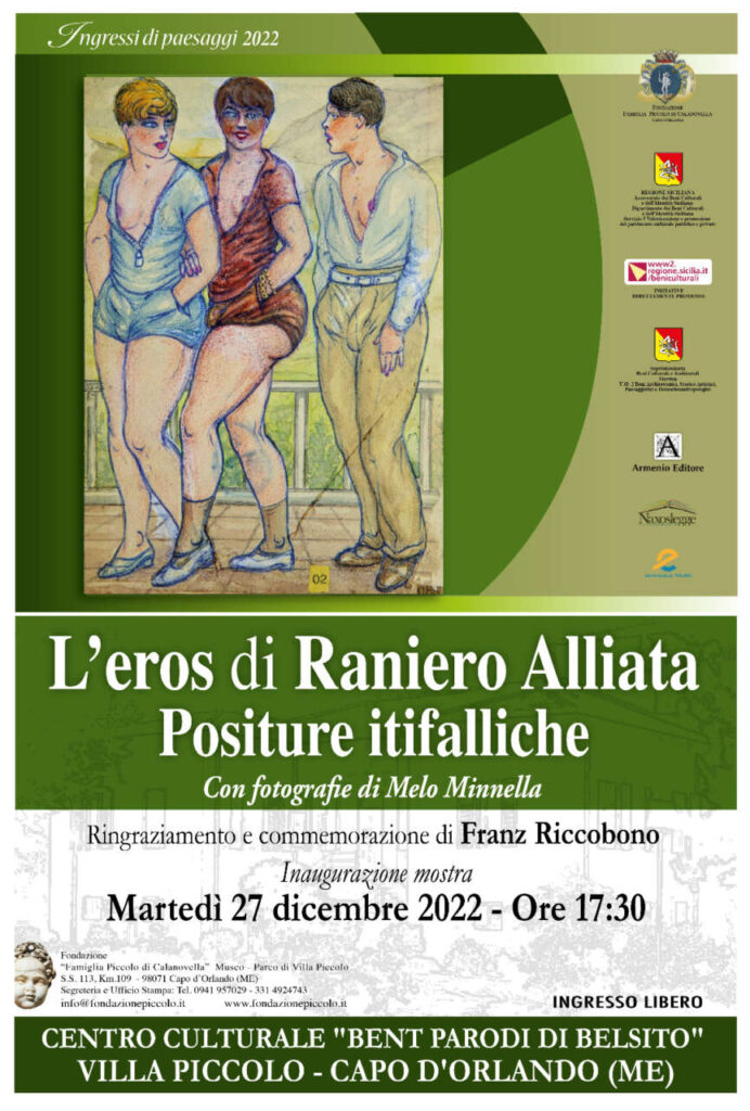 MOSTRE – A Villa Piccolo “L’Eros di Raniero Alliata – positure itifalliche”