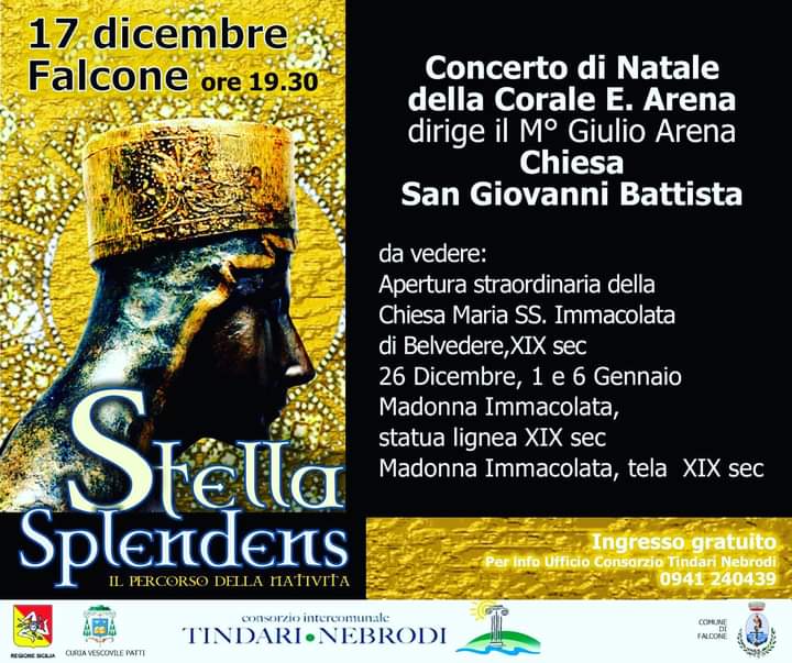 TINDARI NEBRODI – La corale messinese E. Arena accende la Stella Splendens
