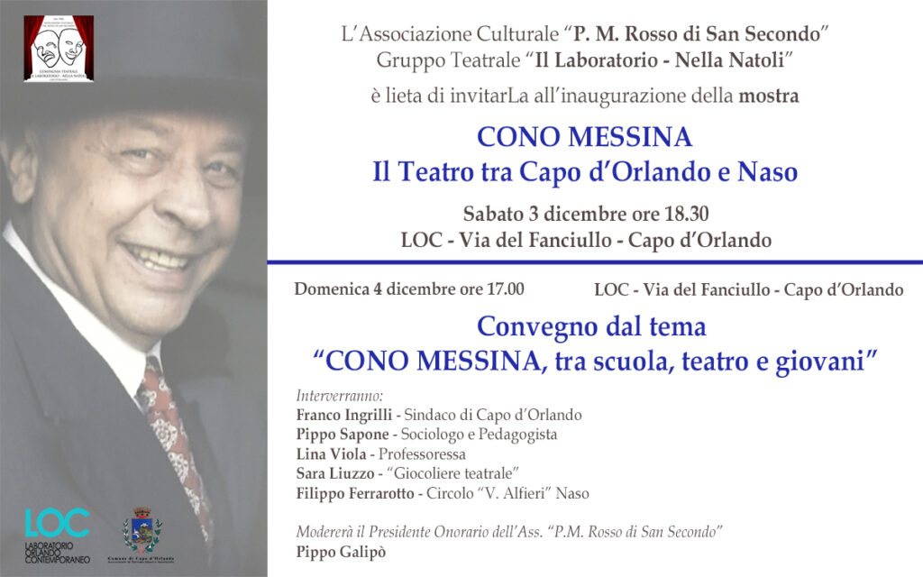 MOSTRA – “Cono Messina, il teatro tra Capo d’Orlando e Naso”