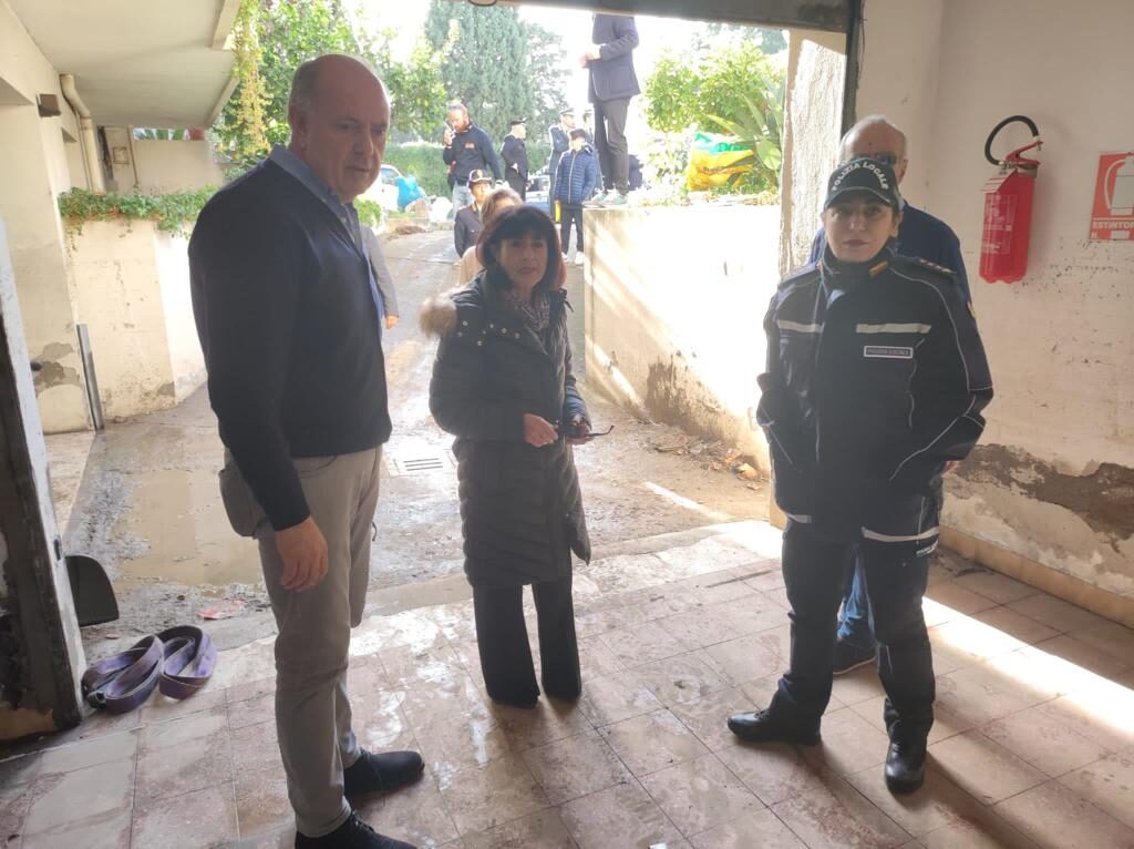 MILAZZO – Il prefetto Di Stani visita alcuni luoghi distrutti dal nubifragio