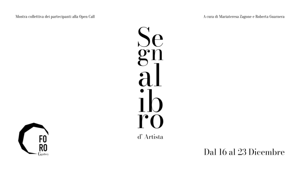 MOSTRE – “Segnalibro d’Artista” alla FORO G gallery