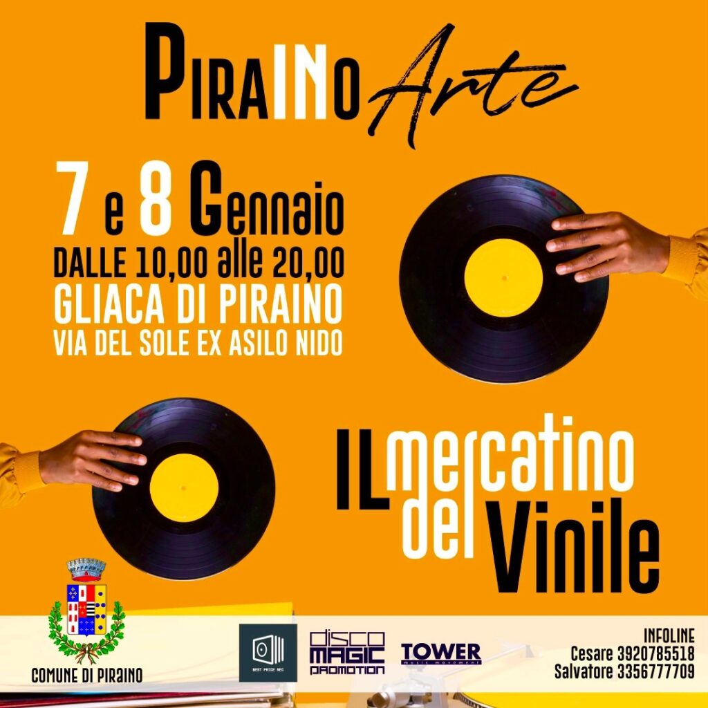 PIRAINO IN ARTE – Nel week end la fiera del vinile