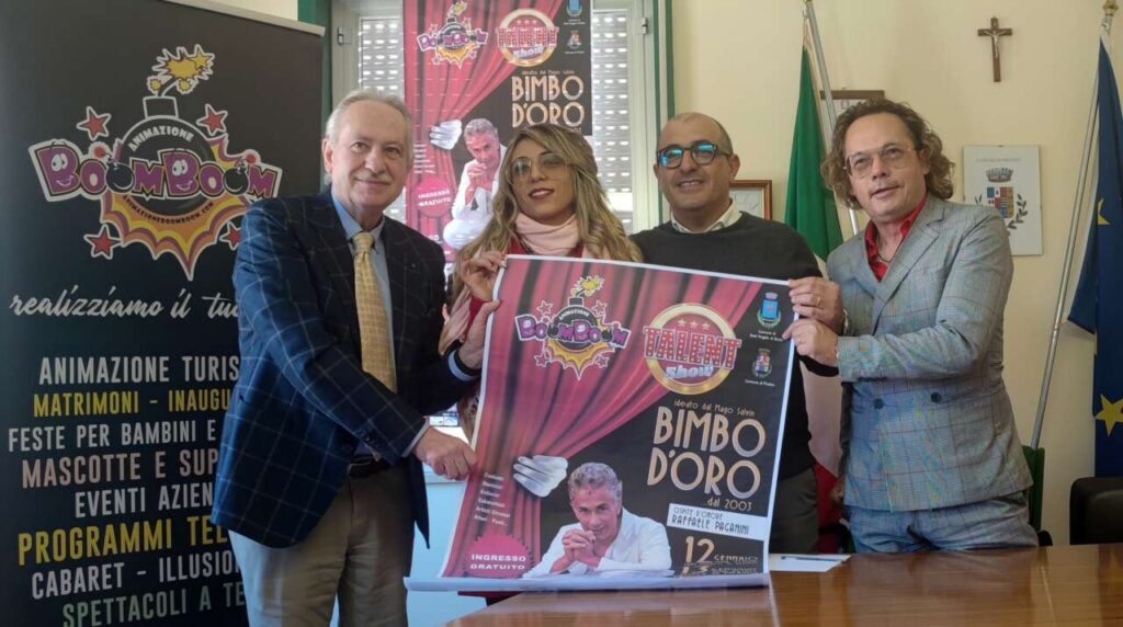 BIMBO D’ORO 2023 – Durante conferenza stampa Il Mago Salvin presenta gli ospiti
