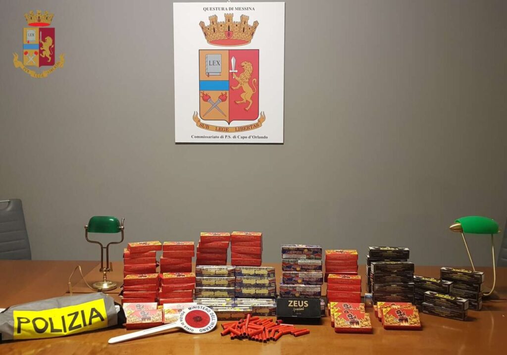 BROLO – La Polizia di Stato sequestra botti di capodanno