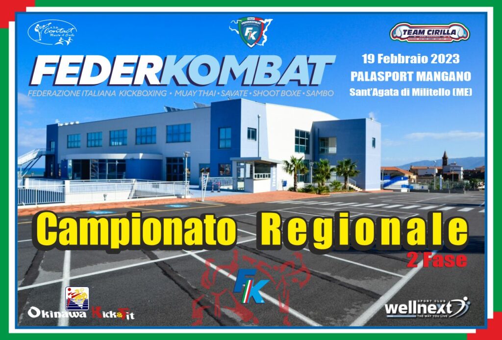 SANT’AGATA MILITELLO – Al PalaMangano la fase 2 del Campionato Regionale Tatami di Kickboxing