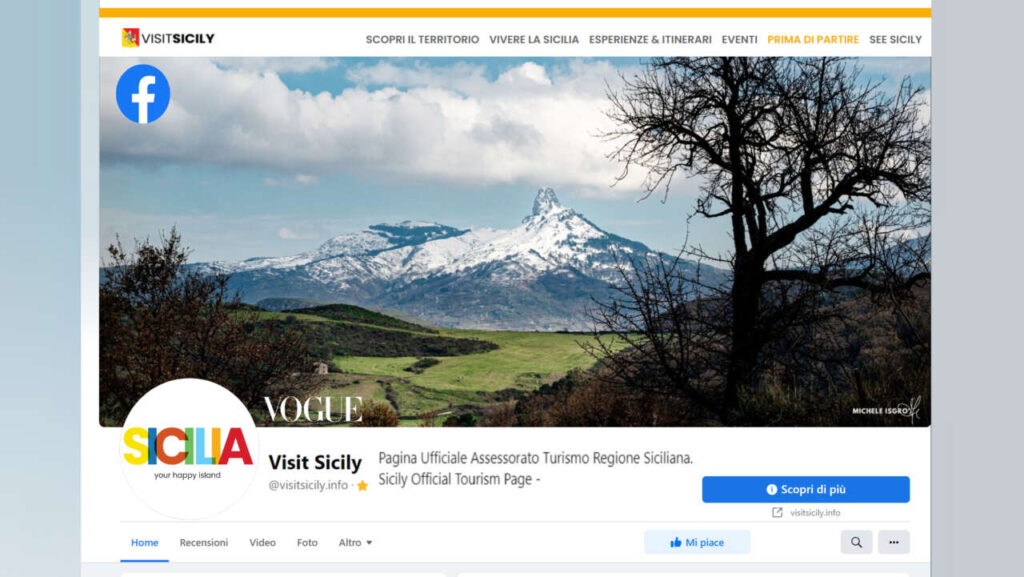 RICONOSCIMENTI – La foto Vogue di Michele Isgrò diventa copertina di “Visit Sicily” assessorato turismo della regione