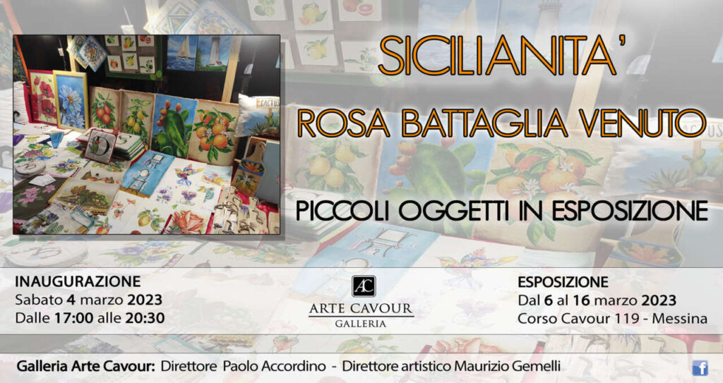 MOSTRE – “Sicilianità” di Rosa Battaglia Venuto alla Galleria Arte Cavour