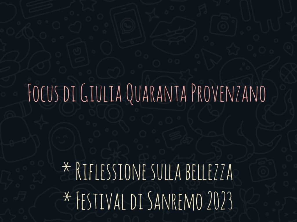 GIULIA QUARANTA PROVENZANO – “Non c’è alcunché di più vero dell’evidenza che tutte le arti tendono alla musica…”
