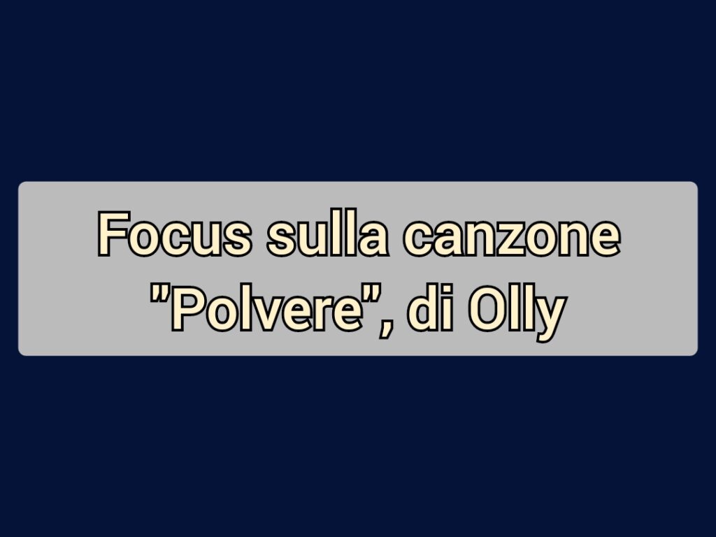 GIULIA QUARANTA PROVENZANO – “Olly è cantante che invita a chiederci se è normale avere paura e cosa ci spaventa”