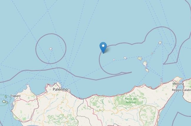 TERRREMOTO – La scossa a largo di Alicudi