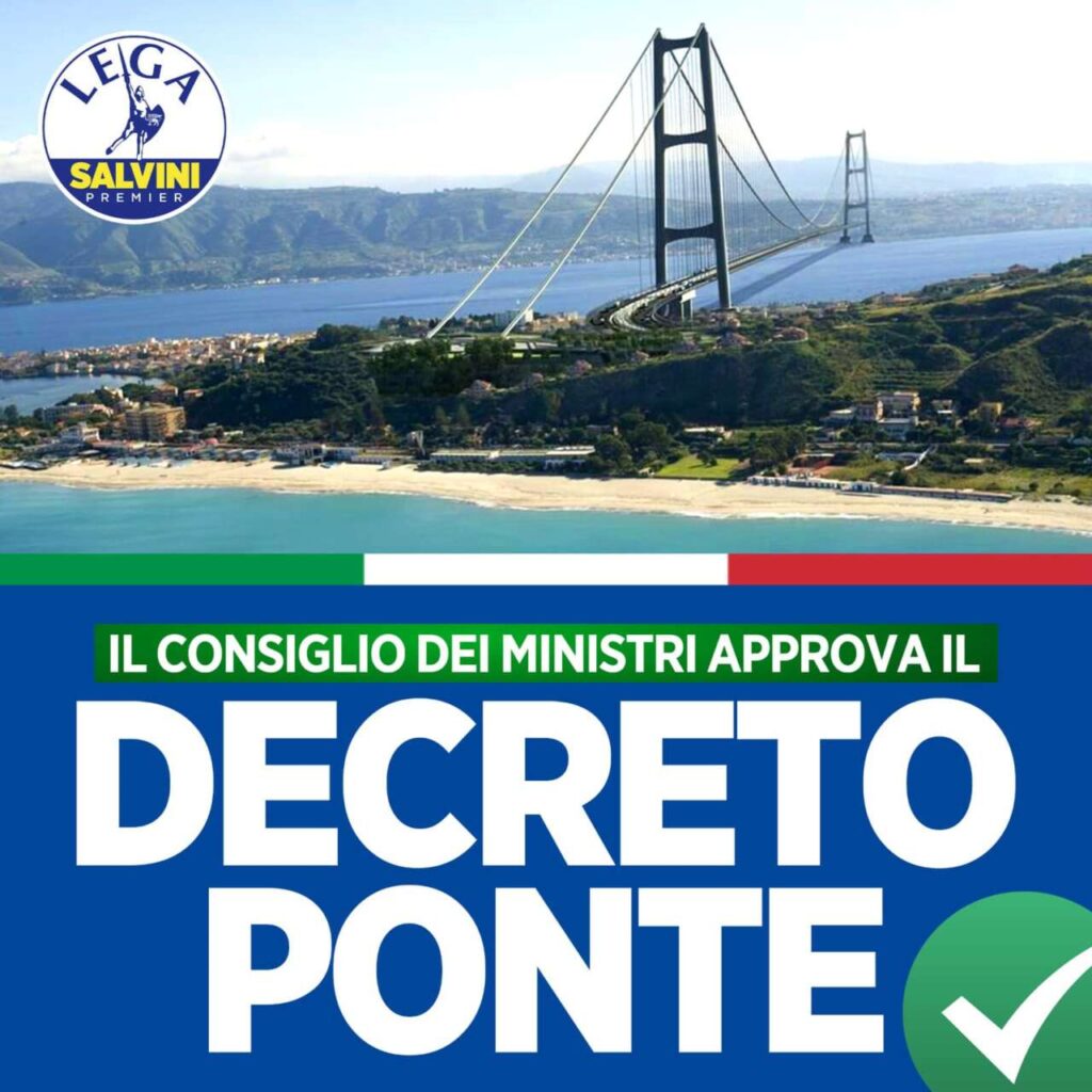 PONTE SULLO STRETTO – Il “Si” del Governo. Il plauso dei deputati leghisti all’Ars