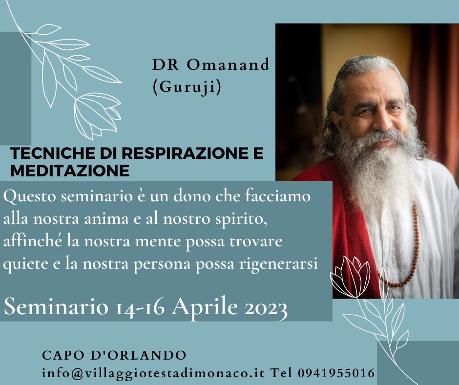 RIGENERAZIONE – Un seminario a “Testa di Monaco” con il Maestro Maa Sri Devi Yoga