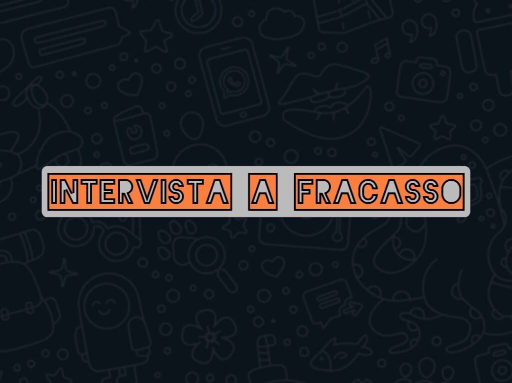 FRACASSO – “Solitamente, solo quando sto male e ho bisogno di sfogarmi, prendo una base e inizio a scrivere i testi delle mie canzoni più belle”
