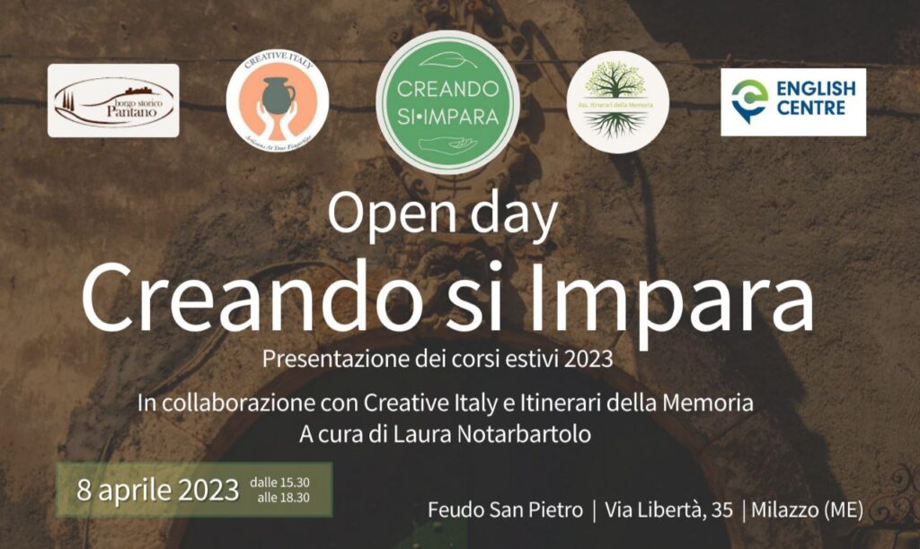 MILAZZO – “Creando si Impara” open day al Feudo San Pietro