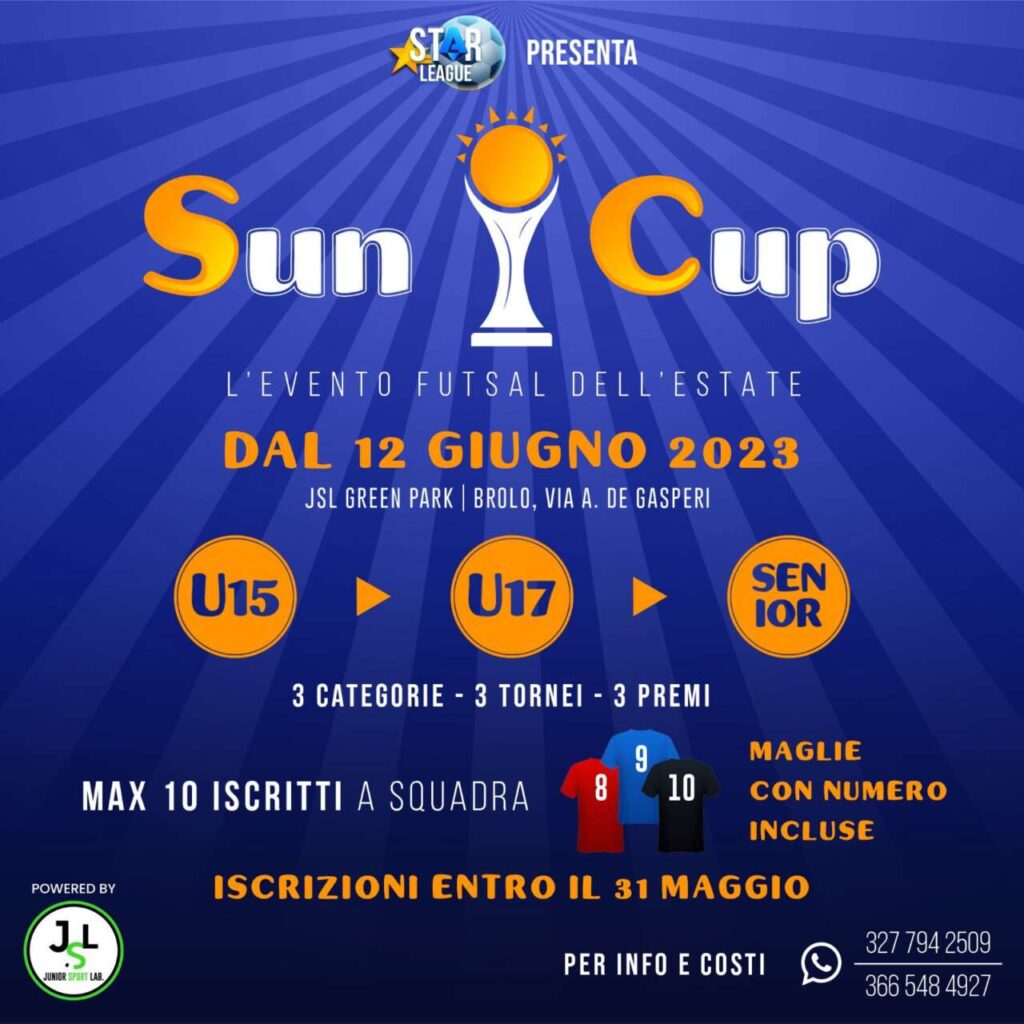 STAR LEAGUE – Sun Cup, la prima edizione a Brolo dal 12 giugno