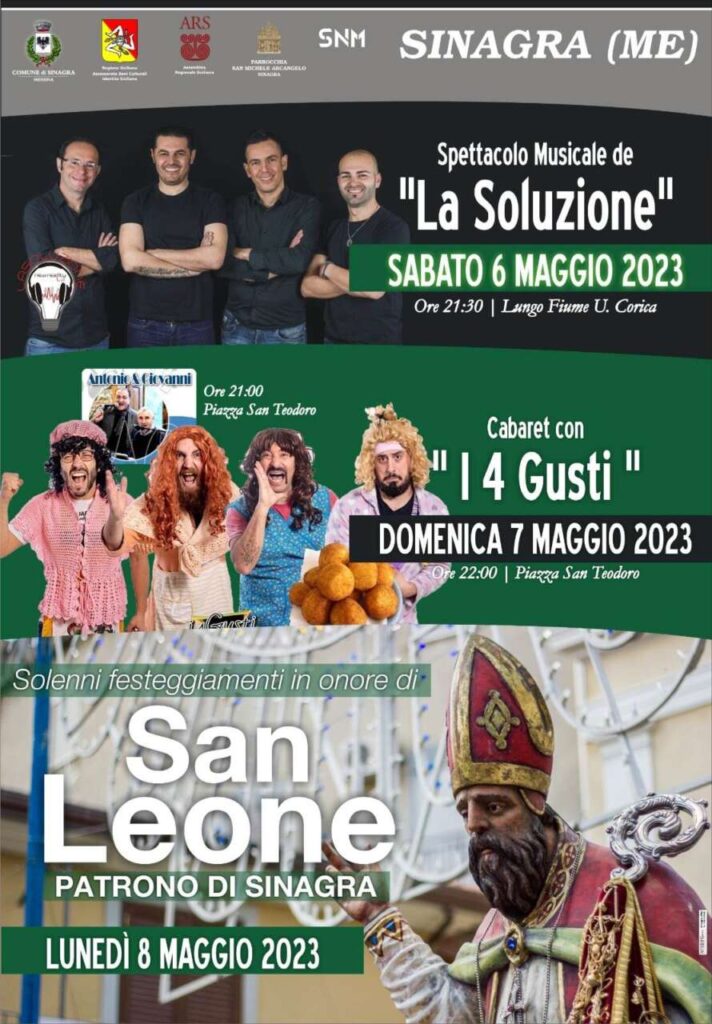 SAN LEONE VESCOVO – Oggi a Sinagra iniziano gli eventi in suo onore