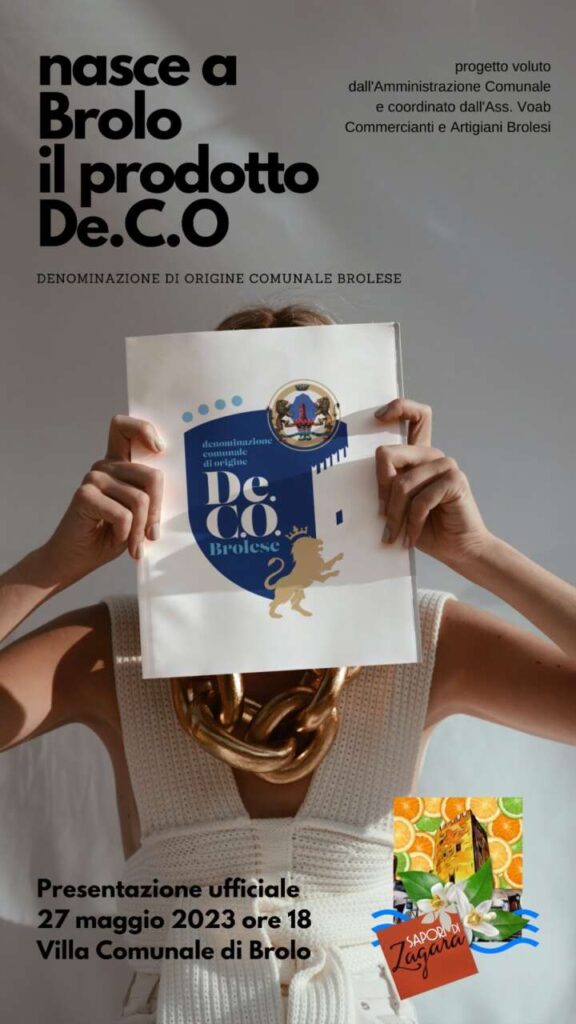 PROGETTO DE.C.O – A Brolo sarà presentato nell’ambito di “Sapori di Zagara”