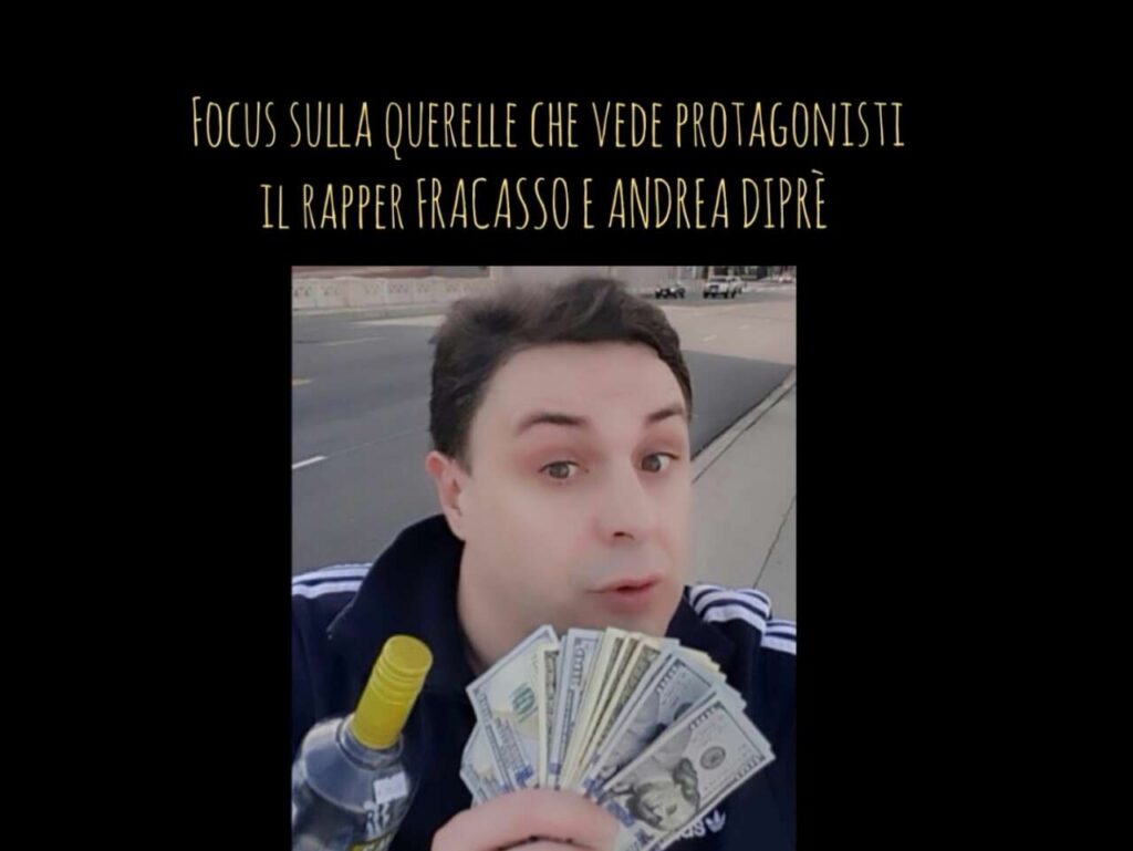 PERSONAGGI – Scontro social tra il rapper Fracasso e Andrea Diprè