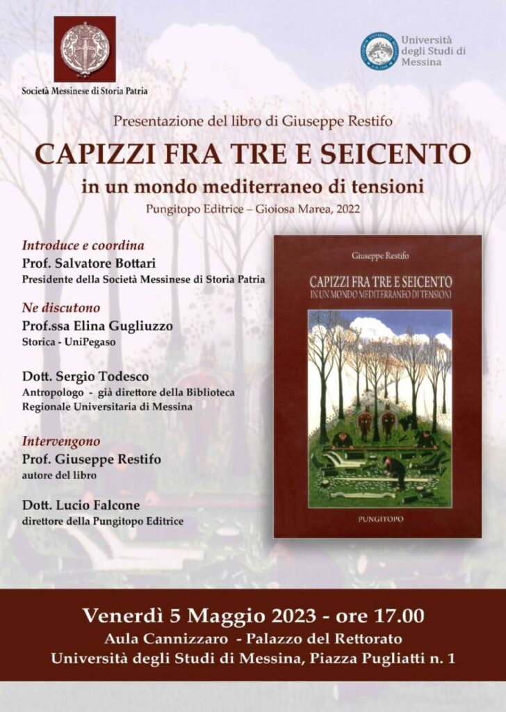 TUTTO LIBRI – Capizzi fra Tre e Seicento, il libro di Giuseppe Restifo