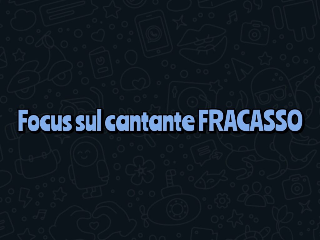 PERSONAGGI – Intervista a Fracasso, il cantante con un’anima bianca
