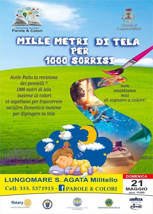 SANT’AGATA MILITELLO – Il 21 Maggio ritorna “Mille metri di Tela per mille sorrisi”