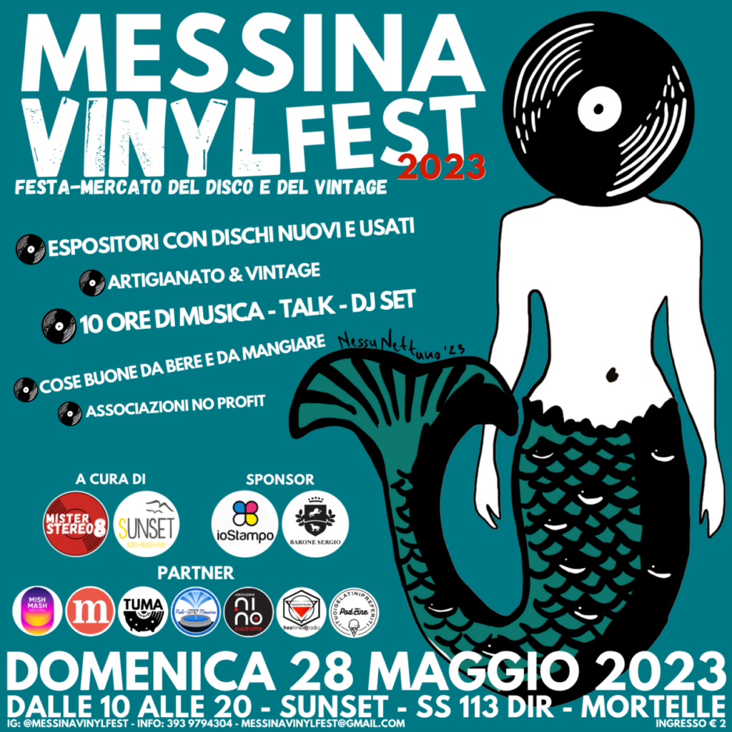 MESSINA VINYL FEST – Presenti importanti venditori di vinili provenienti da diverse regioni e spazio ad espositori di vintage, modernariato e artigianato
