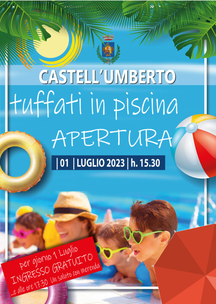CASTELL’UMBERTO – Riapre la piscina
