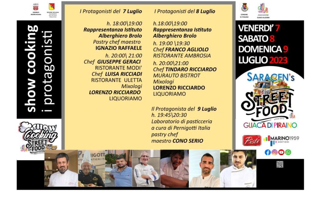 “SHOW COOKING” – Il Saracen’s Street Food di Gliaca cala i suoi assi