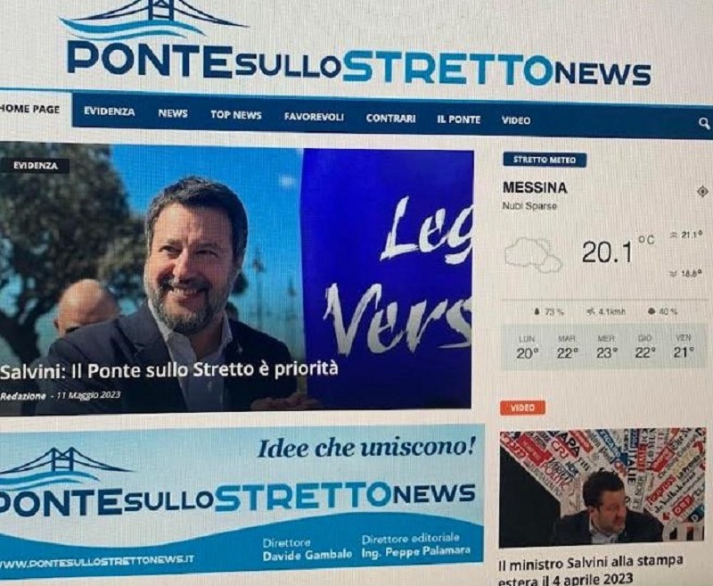 PONTESULLOSTRETTONEWS – In Senato la presentazione della testata giornalistica
