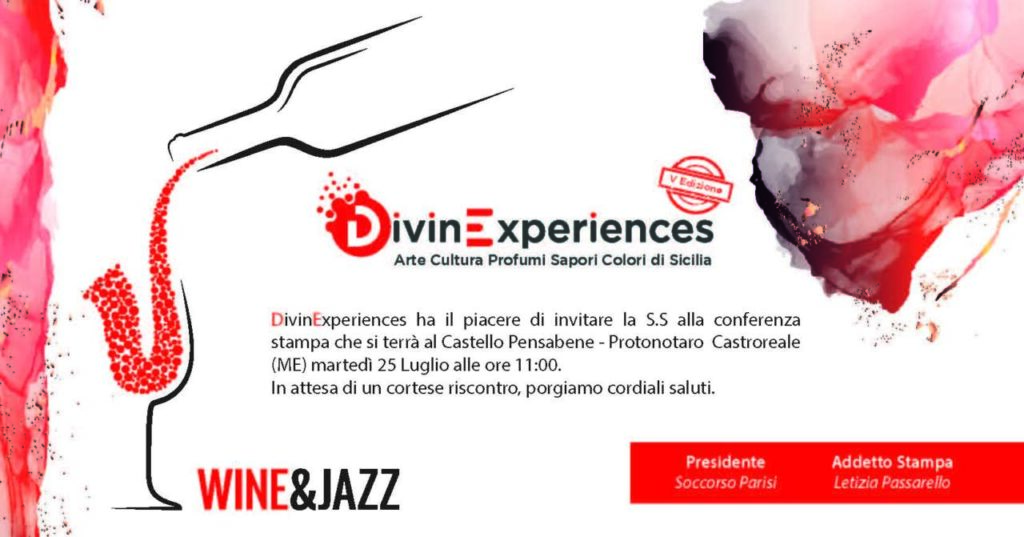 DIVINEXPERIENCES – Dal 28 al 30 luglio a Castroreale con “Coscientia, il cibo è cultura”