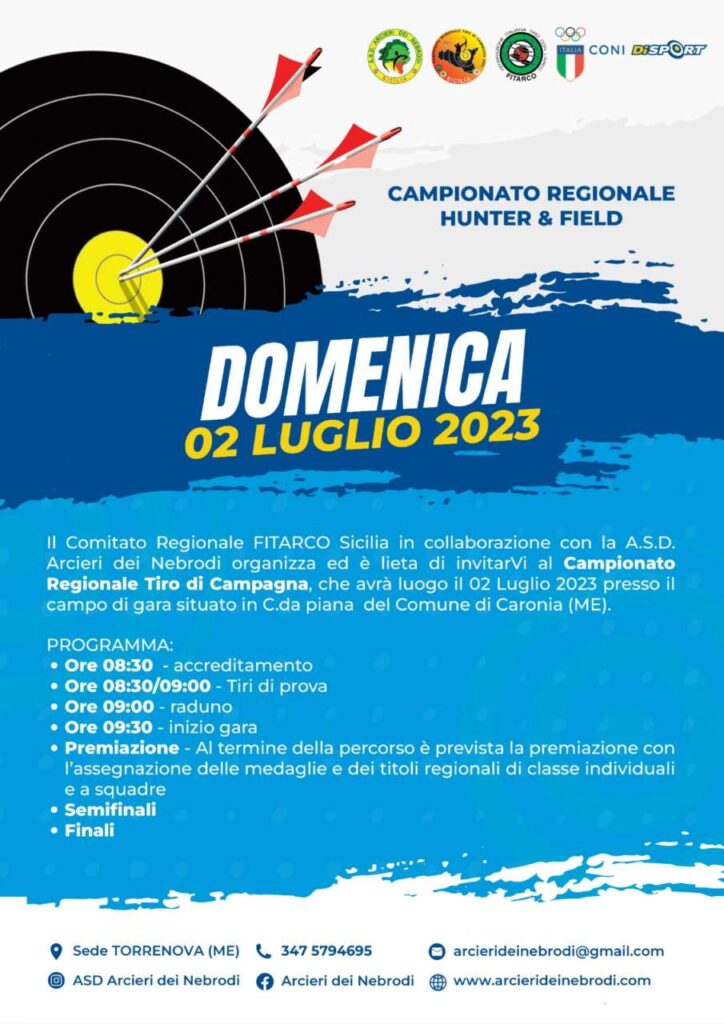 TIRO CON L’ARCO – Campionato Regionale, oggi a Caronia