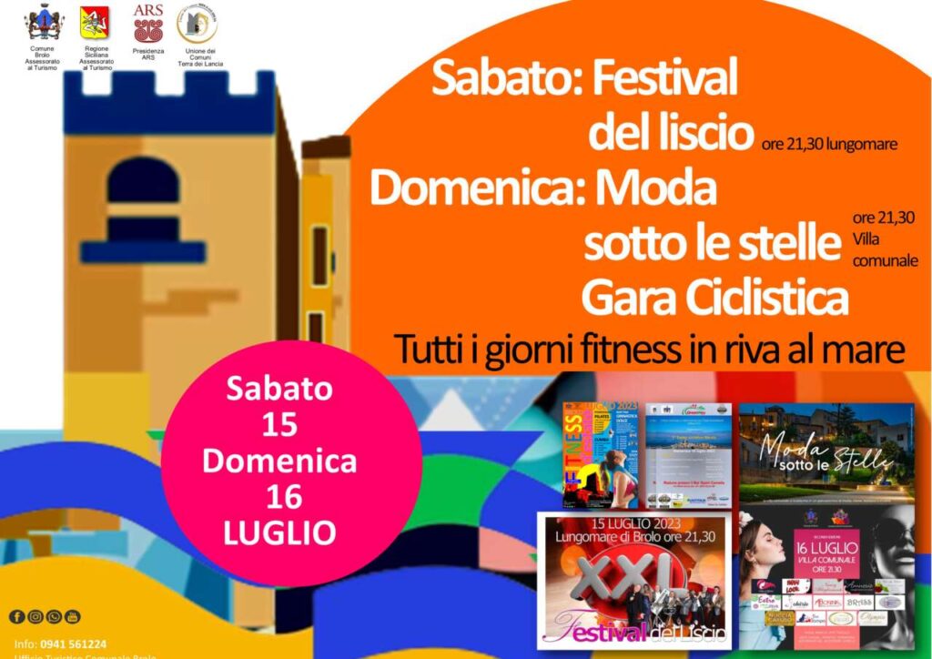 WEEK END ESTIVI – Ecco quello di Brolo del 15 e 16 luglio