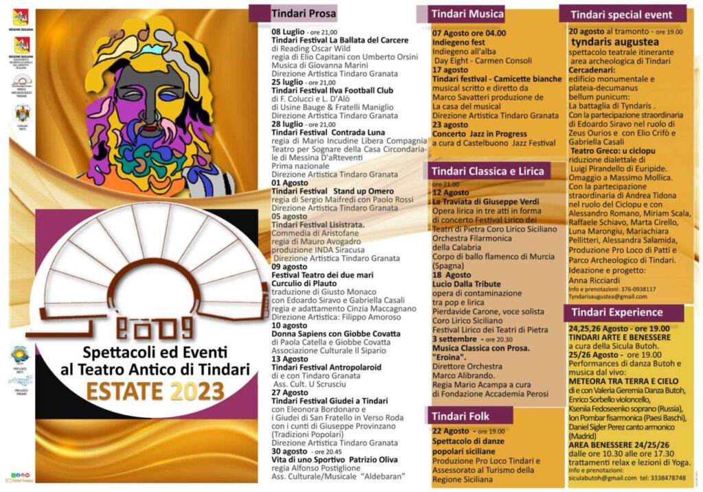 EVENTI – Quel che ci sarà da vedere a Tindari quest’estate