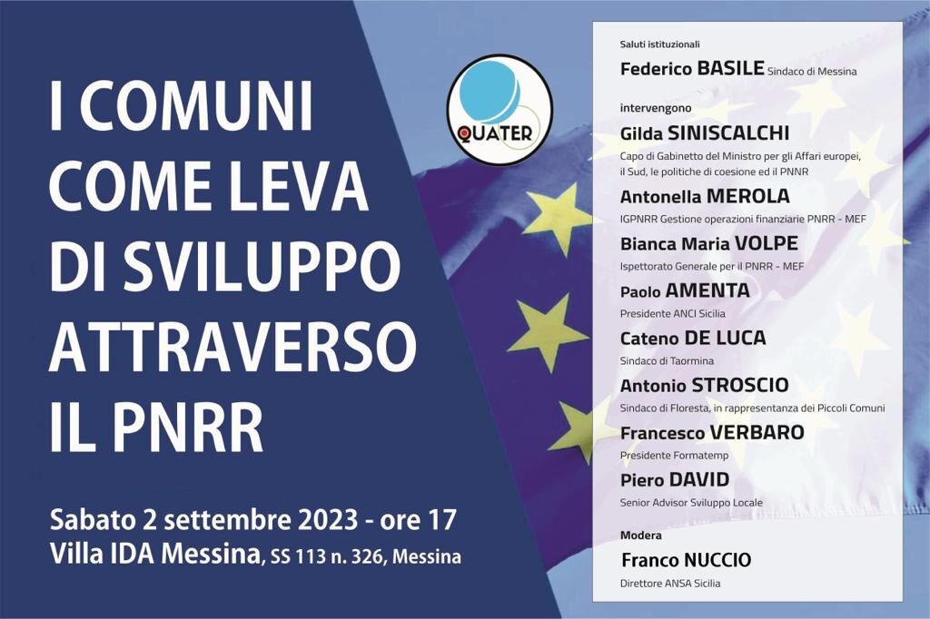 CONVEGNI – “I Comuni come leva di sviluppo attraverso il PNRR”