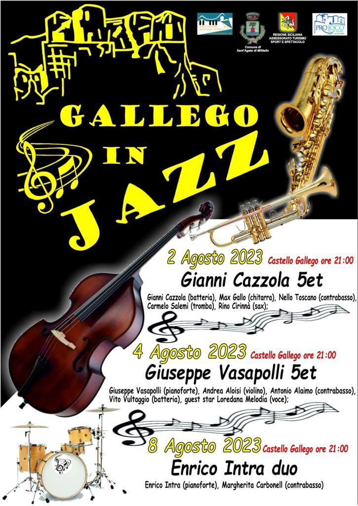 SANT’AGATA MILITELLO – Gallego in Jazz, ultimo appuntamento con il duo Enrico Intra