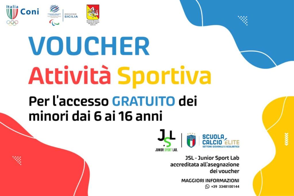 CALCIO – Junior Sport Lab accreditata dalla regione Sicilia per i voucher sportivi mensili