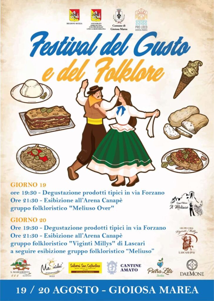 GIOIOSA MAREA – Tutto pronto per il “Festival del gusto e del folklore”