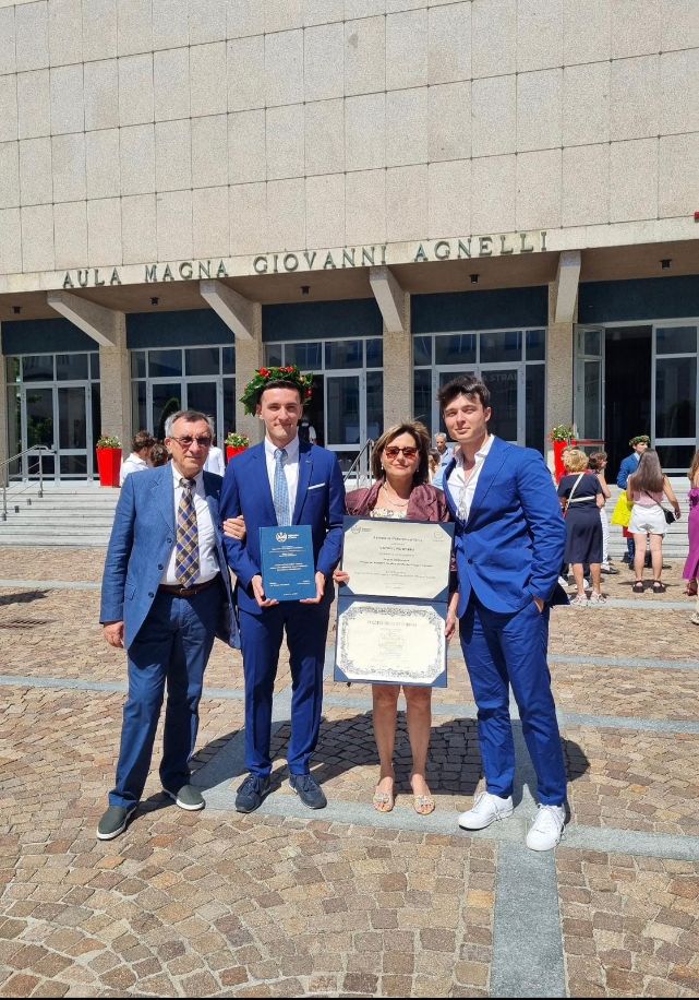 LAUREE – Quella di Vincenzo Scurria in Ingegneria Meccanica al Politecnico di Torino