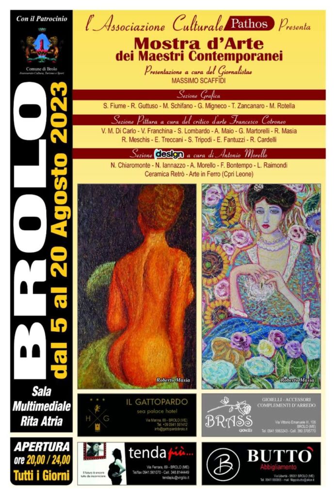 ARTE A BROLO – Dal 5 al 20 agosto alla “Rita Atria” 24 artisti in “mostra”