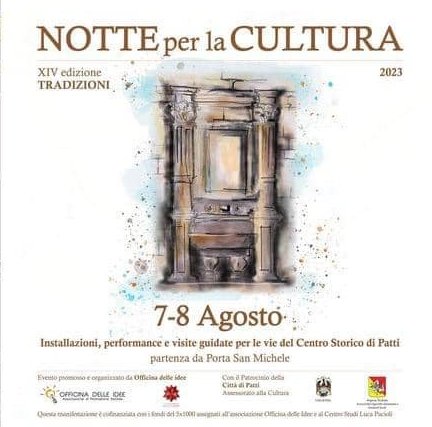 PATTI – Oggi e domani “la notte per la cultura”