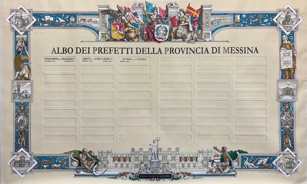 PREFETTURA MESSINA – Ora c’è l’Albo d’Oro dei Prefetti della Provincia di Messina
