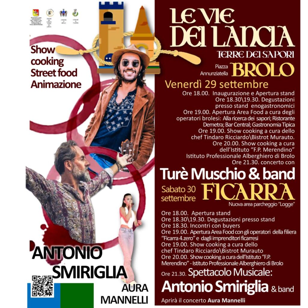 BROLO & FICARRA – Tra venerdì e sabato una due giorni dedicata al gusto, allo spettacolo, ai sapori