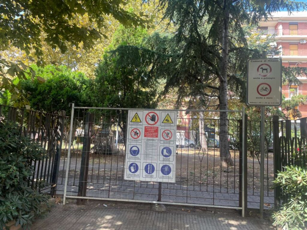 MILAZZO – Consegnati i lavori di villa Nastasi
