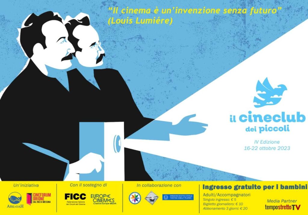 CINECLUB DEI PICCOLI – Ritorna il Festival dedicato all’infanzia che vede coinvolte le città di Palermo, Messina e Barcellona P.G.