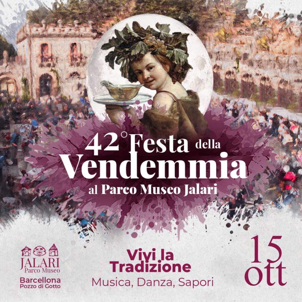 42° FESTA DELLA VENDEMMIA – Il 15 ottobre al Parco Museo Jalari