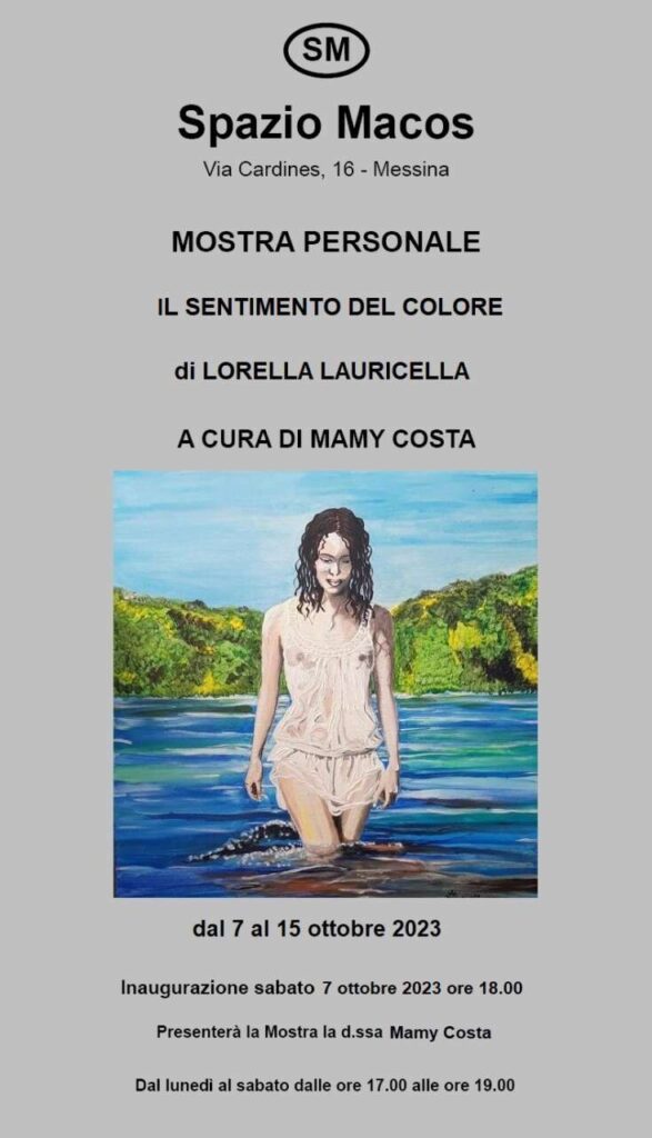 MOSTRE – “Il sentimento del colore” di Lorella Lauricella alla galleria d’arte Spazio Macos