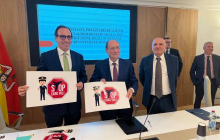 CARO-VOLI – Schifani: «Da dicembre la Regione avvia gli sconti per i residenti in Sicilia»