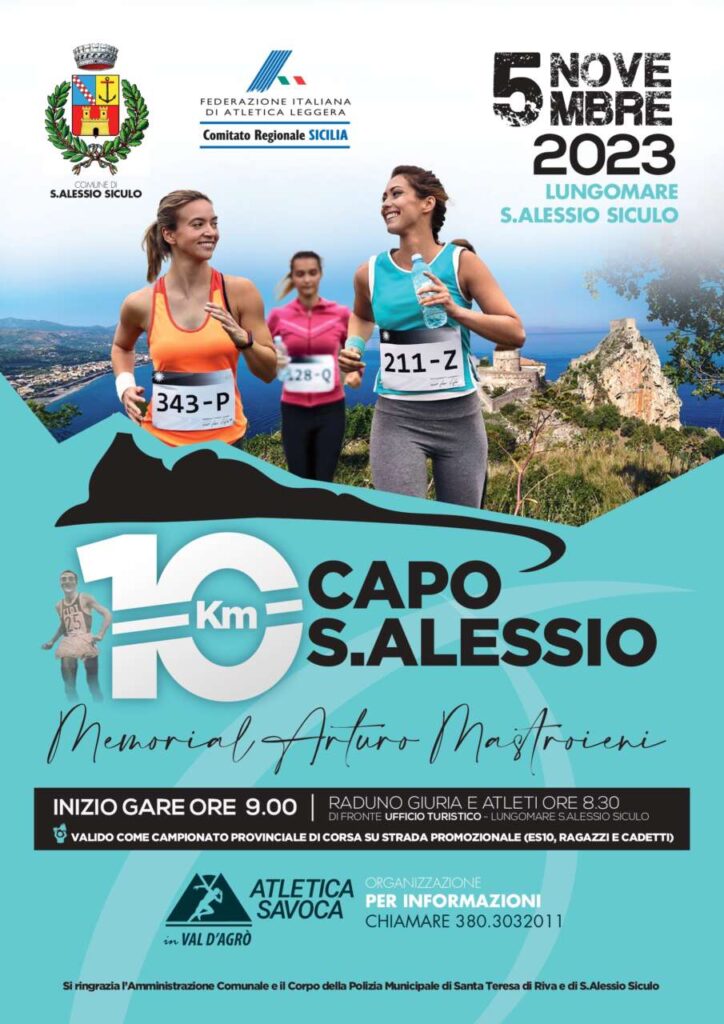 CORSA SU STRADA – La vigilia della “10 km di Capo Sant’Alessio”, dedicata a Arturo Mastroieni