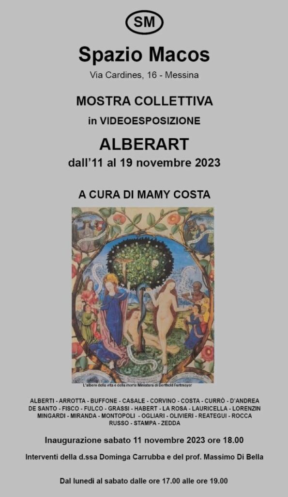 MOSTRE – “Alberart” sabato 11 novembre Spazio Macos